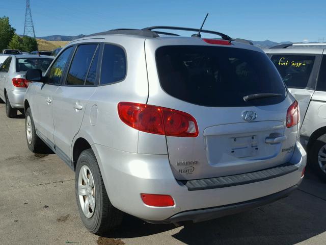 5NMSG73D99H255450 - 2009 HYUNDAI SANTA FE G SILVER photo 3