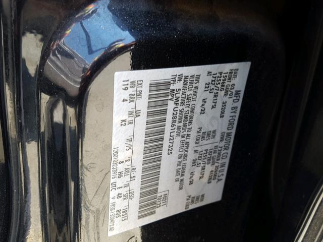 5LMFU28R61LJ27325 - 2001 LINCOLN NAVIGATOR BLACK photo 10