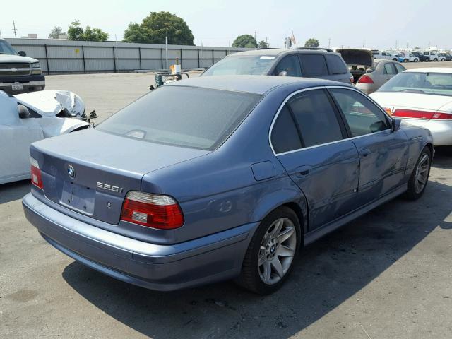 WBADT43432GY97515 - 2002 BMW 525 I AUTO BLUE photo 4