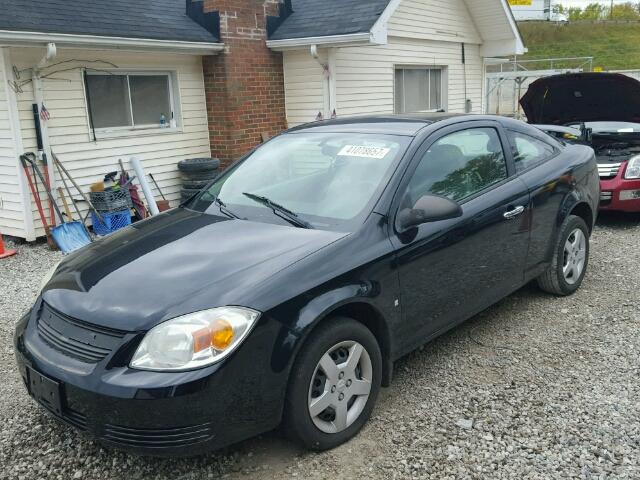 1G1AK15F077234876 - 2007 CHEVROLET COBALT LS BLACK photo 2