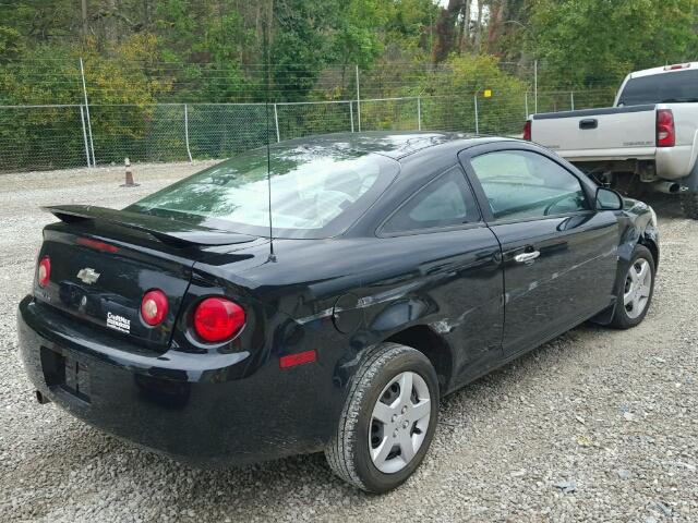 1G1AK15F077234876 - 2007 CHEVROLET COBALT LS BLACK photo 4