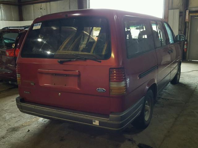 1FMDA41XXRZA55545 - 1994 FORD AEROSTAR MAROON photo 4