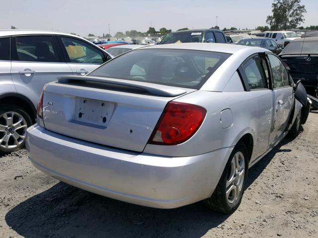 1G8AW12FX4Z204861 - 2004 SATURN ION LEVEL SILVER photo 4