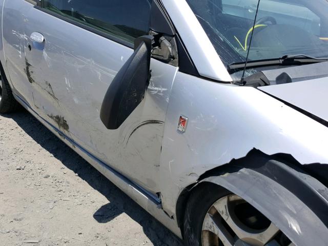 1G8AW12FX4Z204861 - 2004 SATURN ION LEVEL SILVER photo 9