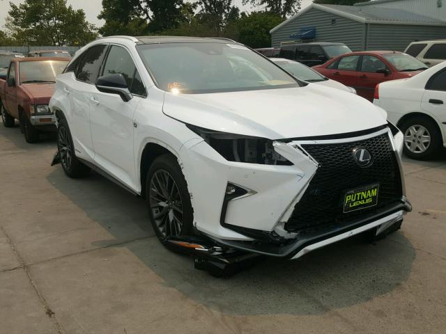 2T2BGMCA0HC017801 - 2017 LEXUS RX 450H WHITE photo 1