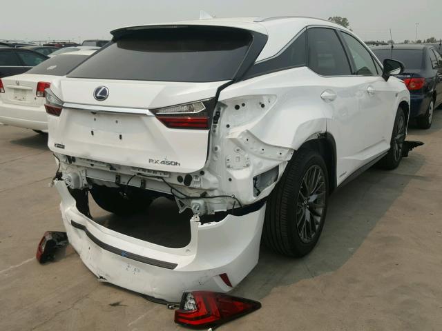 2T2BGMCA0HC017801 - 2017 LEXUS RX 450H WHITE photo 4