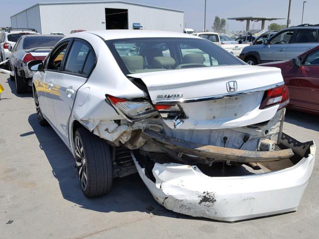 19XFB2F94FE206623 - 2015 HONDA CIVIC EXL 白色 照片 3