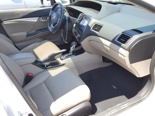 19XFB2F94FE206623 - 2015 HONDA CIVIC EXL 白色 照片 5