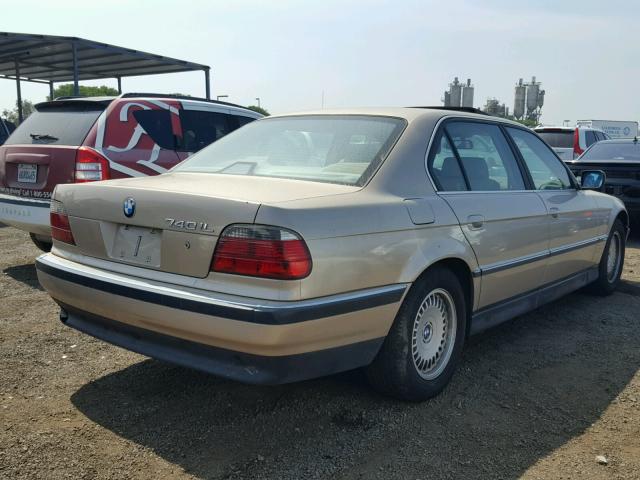 WBAGJ8323WDM11270 - 1998 BMW 740 IL GOLD photo 4