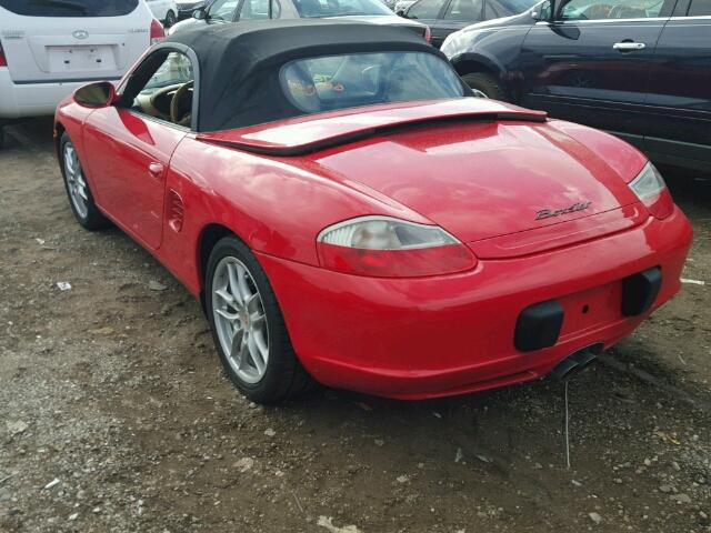 WP0CA29833U620997 - 2003 PORSCHE BOXSTER RED photo 3