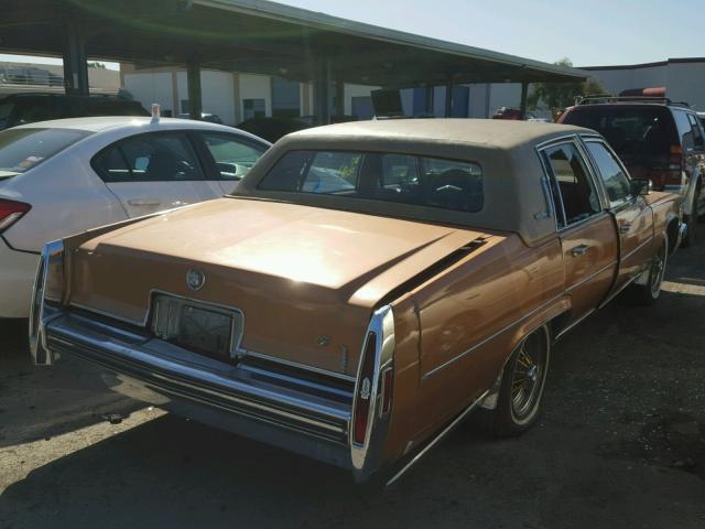 6B69S99289630 - 1979 CADILLAC FLEETWOOD GOLD photo 4