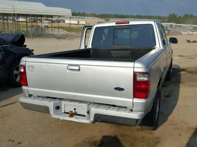 1FTYR44E34PA58655 - 2004 FORD RANGER SUP SILVER photo 4