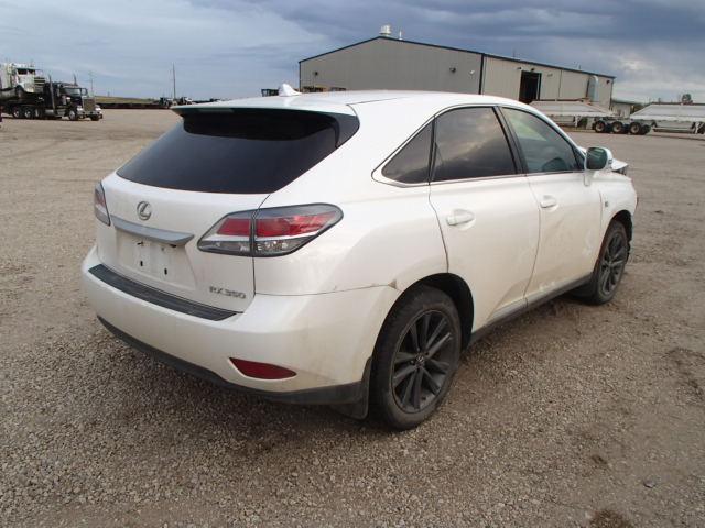 2T2BK1BA1DC169594 - 2013 LEXUS RX 350 WHITE photo 4