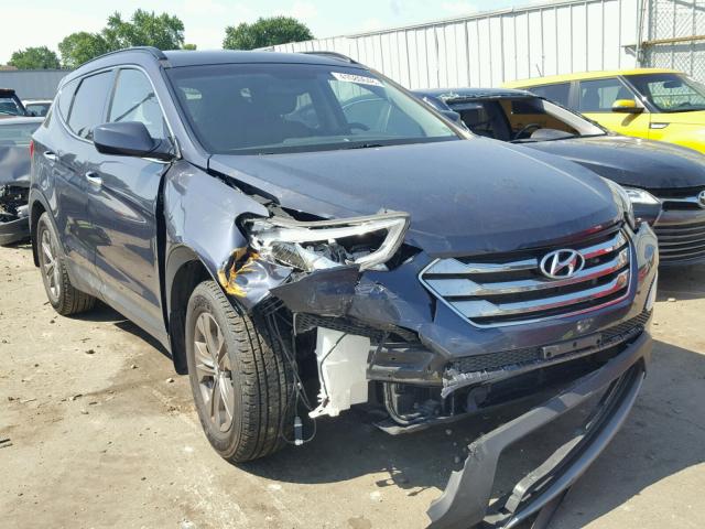 5XYZUDLB8DG065727 - 2013 HYUNDAI SANTA FE S BLUE photo 1