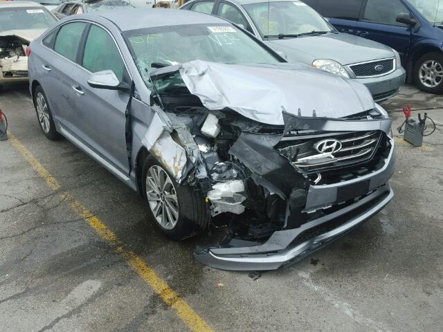 5NPE34AF4GH389696 - 2016 HYUNDAI SONATA SPO BLUE photo 1