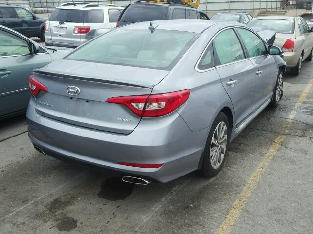 5NPE34AF4GH389696 - 2016 HYUNDAI SONATA SPO BLUE photo 4