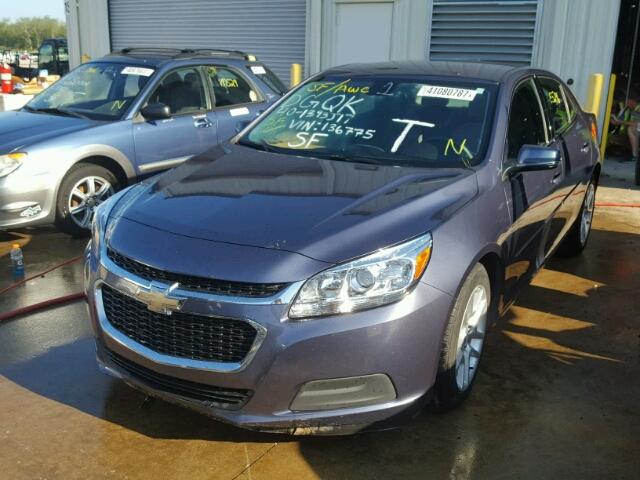 1G11C5SL4FF136775 - 2015 CHEVROLET MALIBU BLUE photo 2