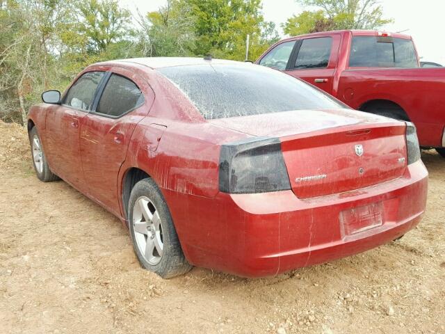 2B3KA33G08H158458 - 2008 DODGE CHARGER RED photo 3