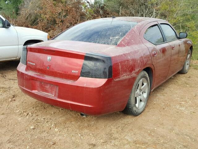 2B3KA33G08H158458 - 2008 DODGE CHARGER RED photo 4