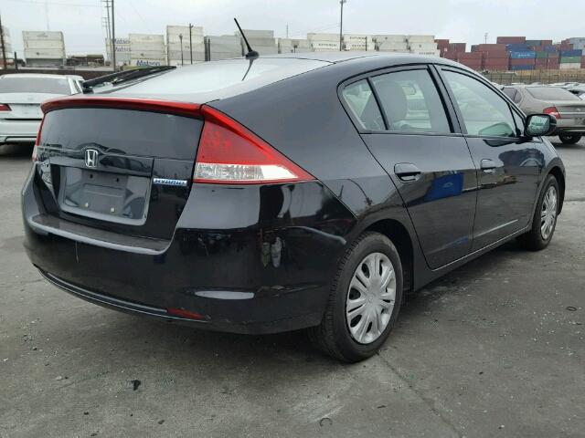 JHMZE2H58BS010690 - 2011 HONDA INSIGHT LX BLACK photo 4