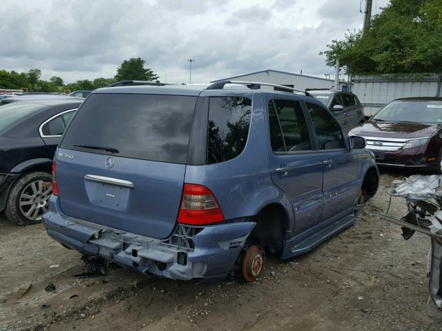 4JGAB57E85A529464 - 2005 MERCEDES-BENZ ML 350 BLUE photo 4