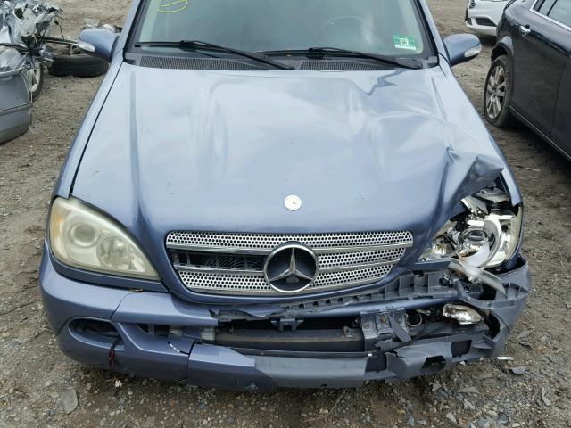 4JGAB57E85A529464 - 2005 MERCEDES-BENZ ML 350 BLUE photo 7