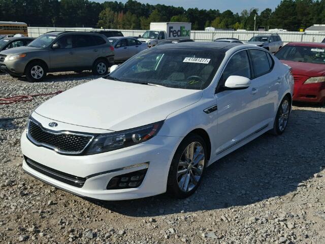 5XXGR4A62FG471136 - 2015 KIA OPTIMA SX WHITE photo 2