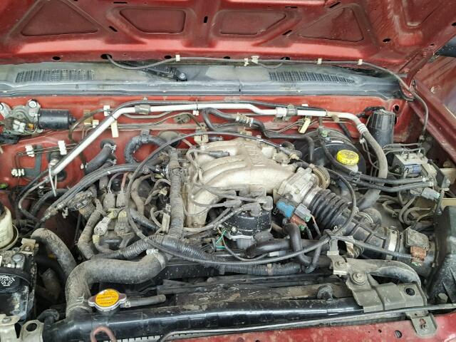 1N6ED26YXYC414140 - 2000 NISSAN FRONTIER K RED photo 7