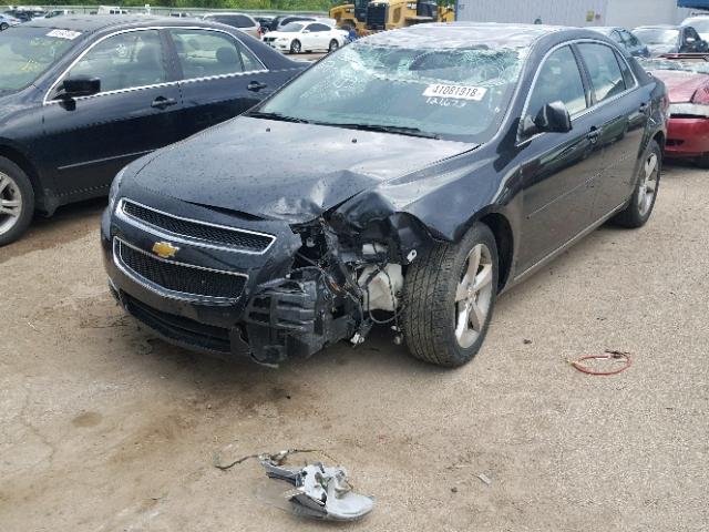 1G1ZC5E10BF116708 - 2011 CHEVROLET MALIBU 1LT შავი ფოტო 2