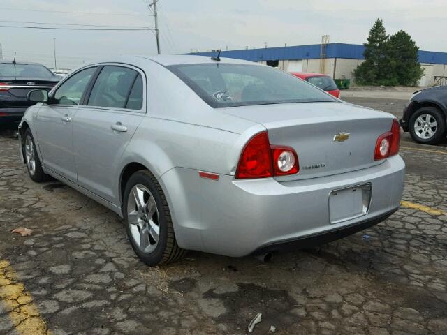 1G1ZC5EB8AF130041 - 2010 CHEVROLET MALIBU 1LT SILVER photo 3