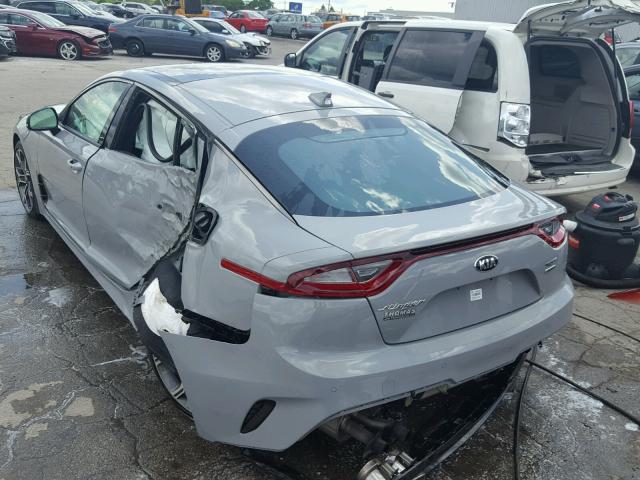 KNAE55LC3J6028770 - 2018 KIA STINGER GT GRAY photo 3