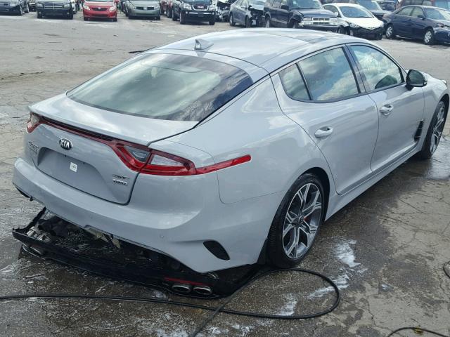 KNAE55LC3J6028770 - 2018 KIA STINGER GT GRAY photo 4