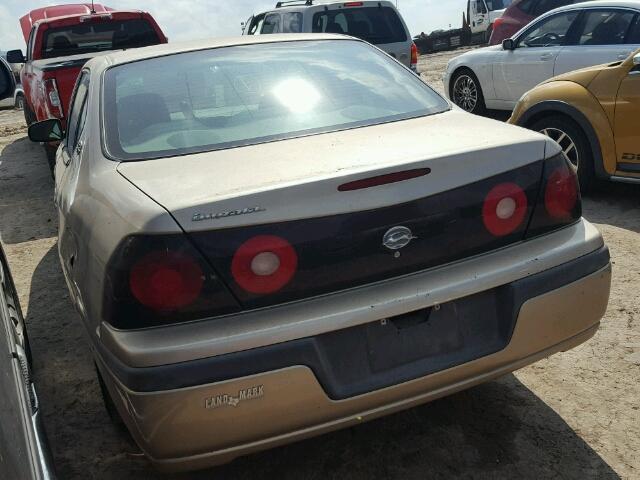 2G1WF52E549315928 - 2004 CHEVROLET IMPALA 金色 照片 3