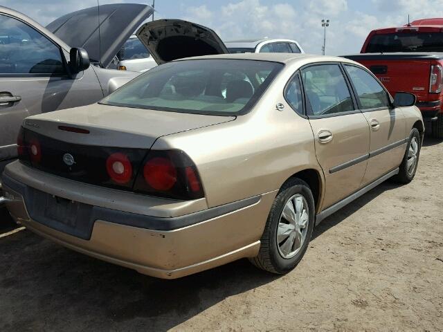 2G1WF52E549315928 - 2004 CHEVROLET IMPALA 金色 照片 4