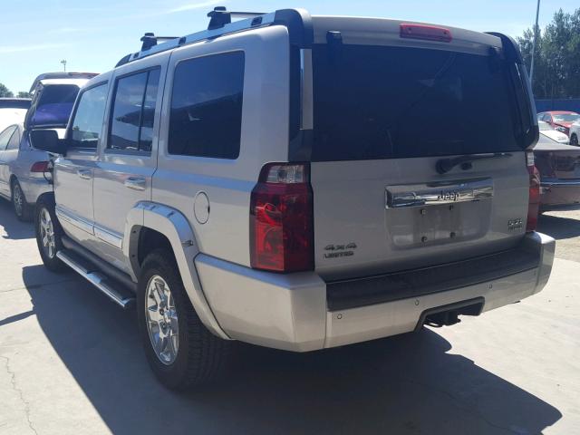 1J8HG58266C143391 - 2006 JEEP COMMANDER SILVER photo 3