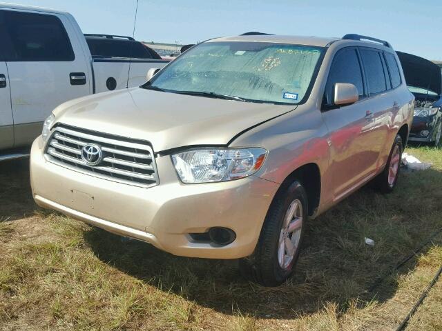 JTEDS41A792082509 - 2009 TOYOTA HIGHLANDER GOLD photo 2