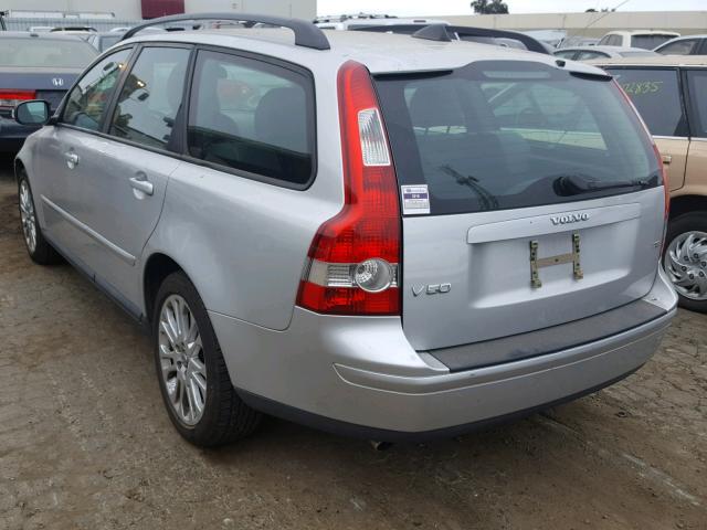 YV1MW682772293235 - 2007 VOLVO V50 T5 SILVER photo 3