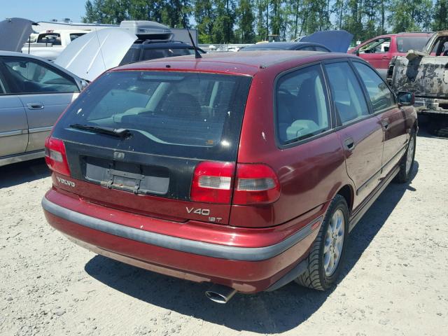 YV1VW2551YF487197 - 2000 VOLVO V40 Czerwony zdjęcie 4