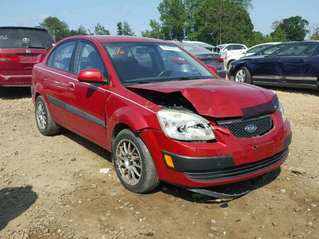 KNADE223596444973 - 2009 KIA RIO BASE RED photo 1