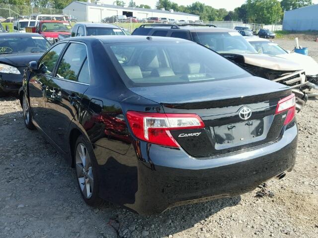 4T1BF1FK6CU159314 - 2012 TOYOTA CAMRY BASE BLACK photo 3