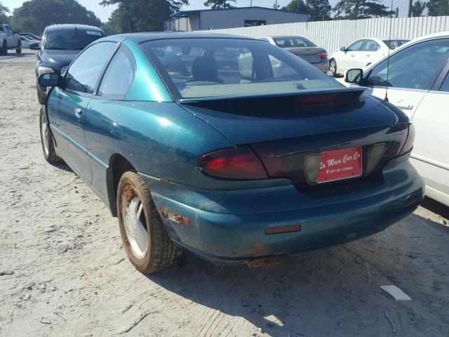 1G2JD12T6T7584975 - 1996 PONTIAC SUNFIRE GT GREEN photo 3