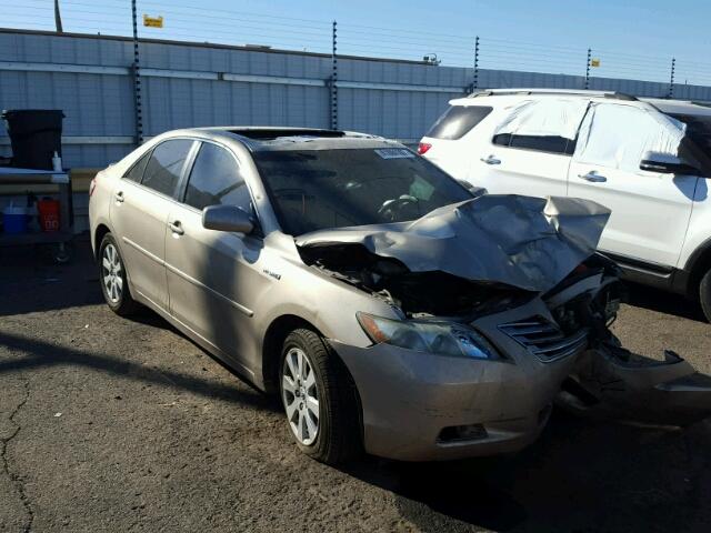 4T1BB46K79U081356 - 2009 TOYOTA CAMRY HYBR GOLD photo 1