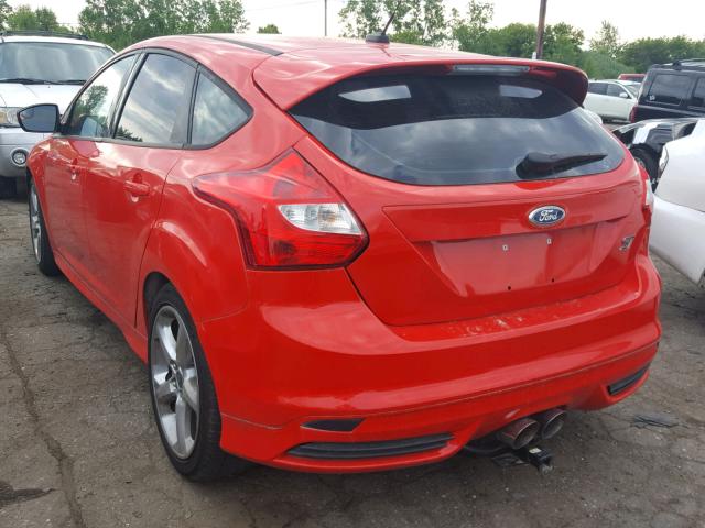 1FADP3L90DL233332 - 2013 FORD FOCUS ST RED photo 3