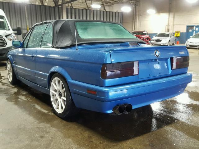 WBABB2302H1943245 - 1987 BMW 325 I AUTO BLUE photo 3