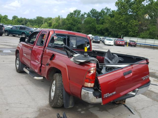 5TETU62N85Z034546 - 2005 TOYOTA TACOMA PRE RED photo 3