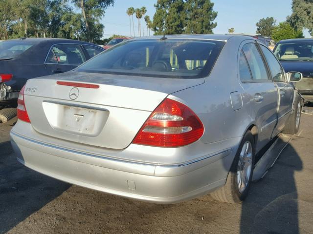 WDBUF65J54A537725 - 2004 MERCEDES-BENZ E 320 SILVER photo 4