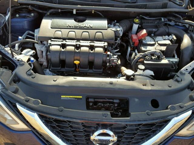 3N1AB7AP5GY254552 - 2016 NISSAN SENTRA BLUE photo 7