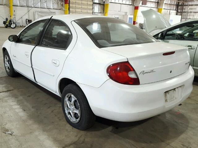 1P3ES46C1YD834680 - 2000 PLYMOUTH NEON BASE 白色 照片 3