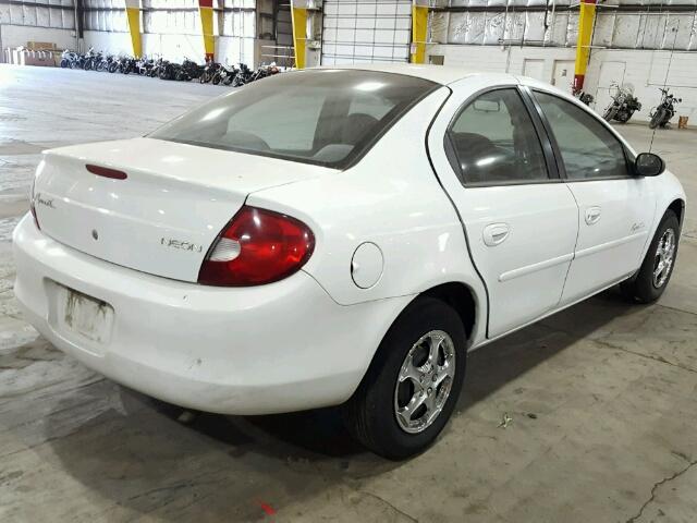 1P3ES46C1YD834680 - 2000 PLYMOUTH NEON BASE 白色 照片 4