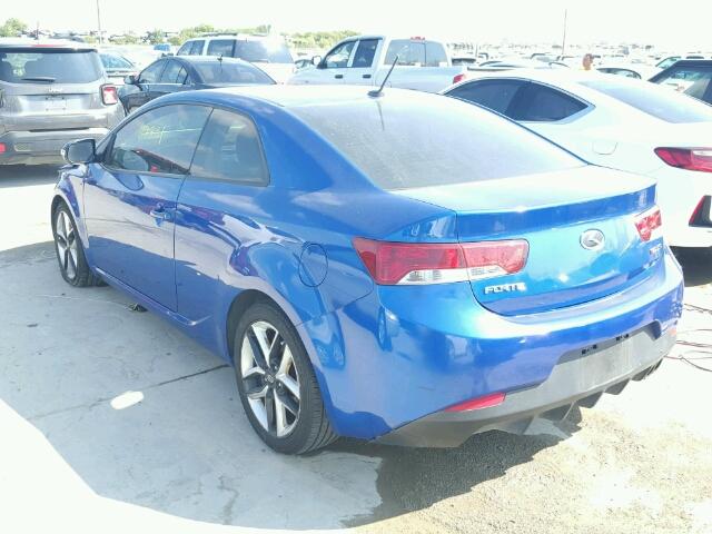 KNAFW6A39A5138769 - 2010 KIA FORTE BLUE photo 3